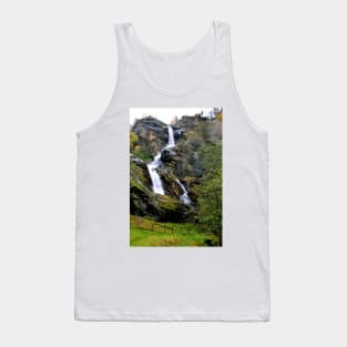 Waterfall Flamsdalen Valley Flam Norway Tank Top